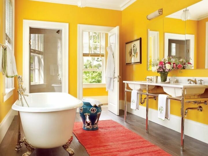 Желтая ванная комната – пусть всегда будет солнце!