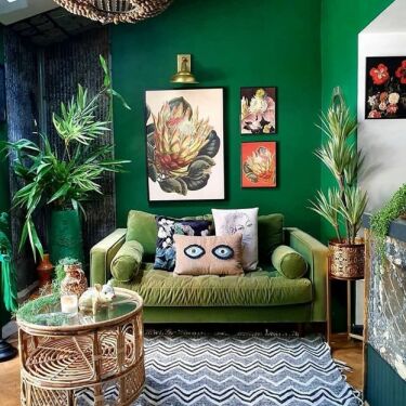 Зелёная спальня. Животворящий интерьер. 9 примеров.