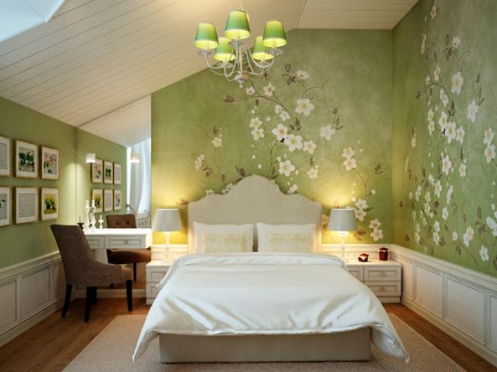 Спальня в серо зеленых тонах - фото и картинки zelgrumer.ru