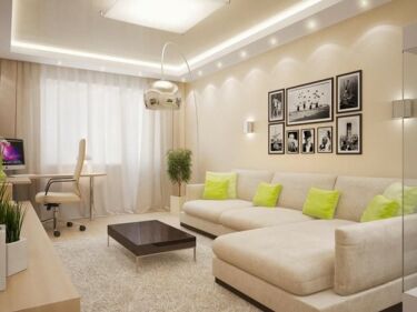 Оформление стен гостиной комнаты – яркие и практичные фото идеи