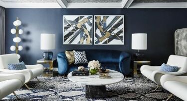 Яркий дизайн гостиной