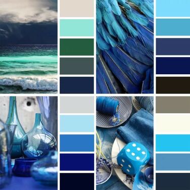 Синий цвет в интерьере и его сочетания: советы оформления и фото