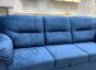 Диван прямой Бостон Велюр Синий ( образец с выставки)