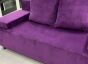 Диван прямой Шарль Люкс Вельвет Фиолетовый Черный