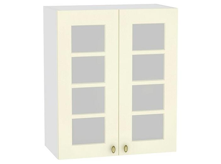 Шкаф верхний с 2-мя остекленными дверцами Прованс В 600 Ваниль-Белый