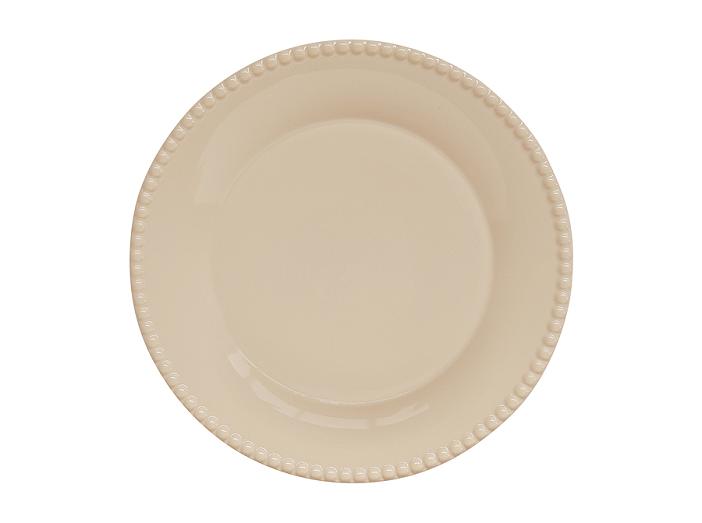 Тарелка обеденная Tiffany, бежевая, 26 см