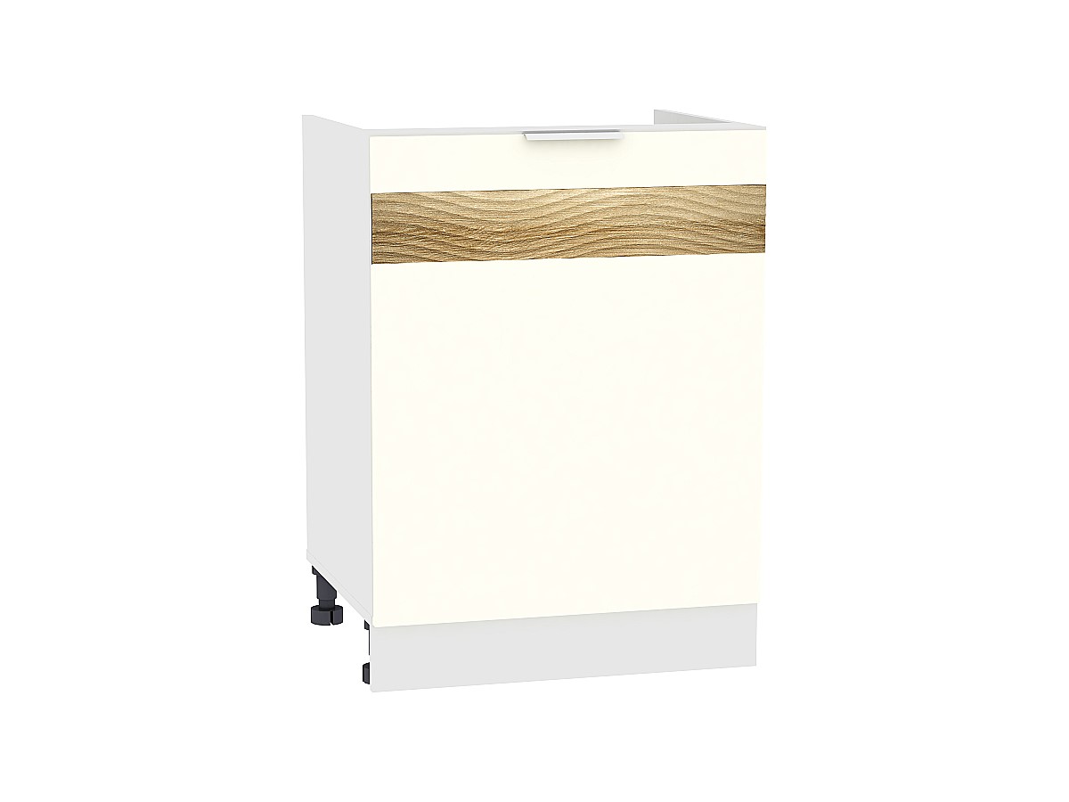 Шкаф нижний под мойку с 1-ой дверцей Терра DL НМ 600 Ваниль Софт-Белый