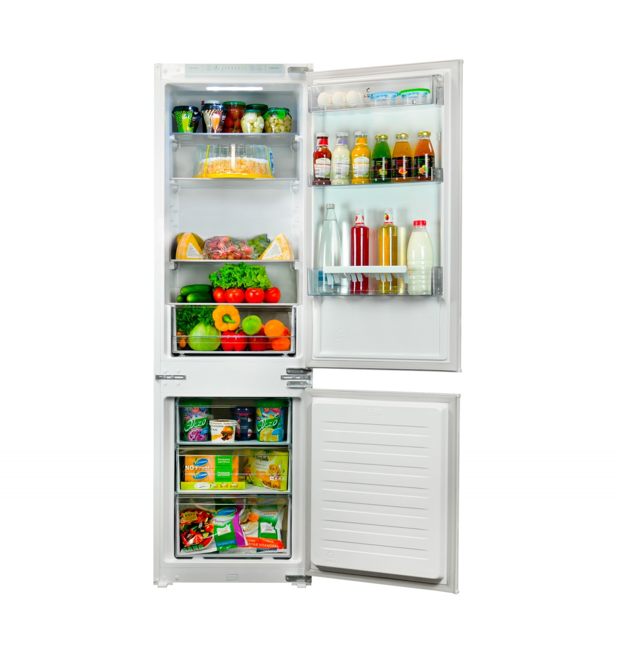 Встраиваемый двухкамерный холодильник RBI 201 NF