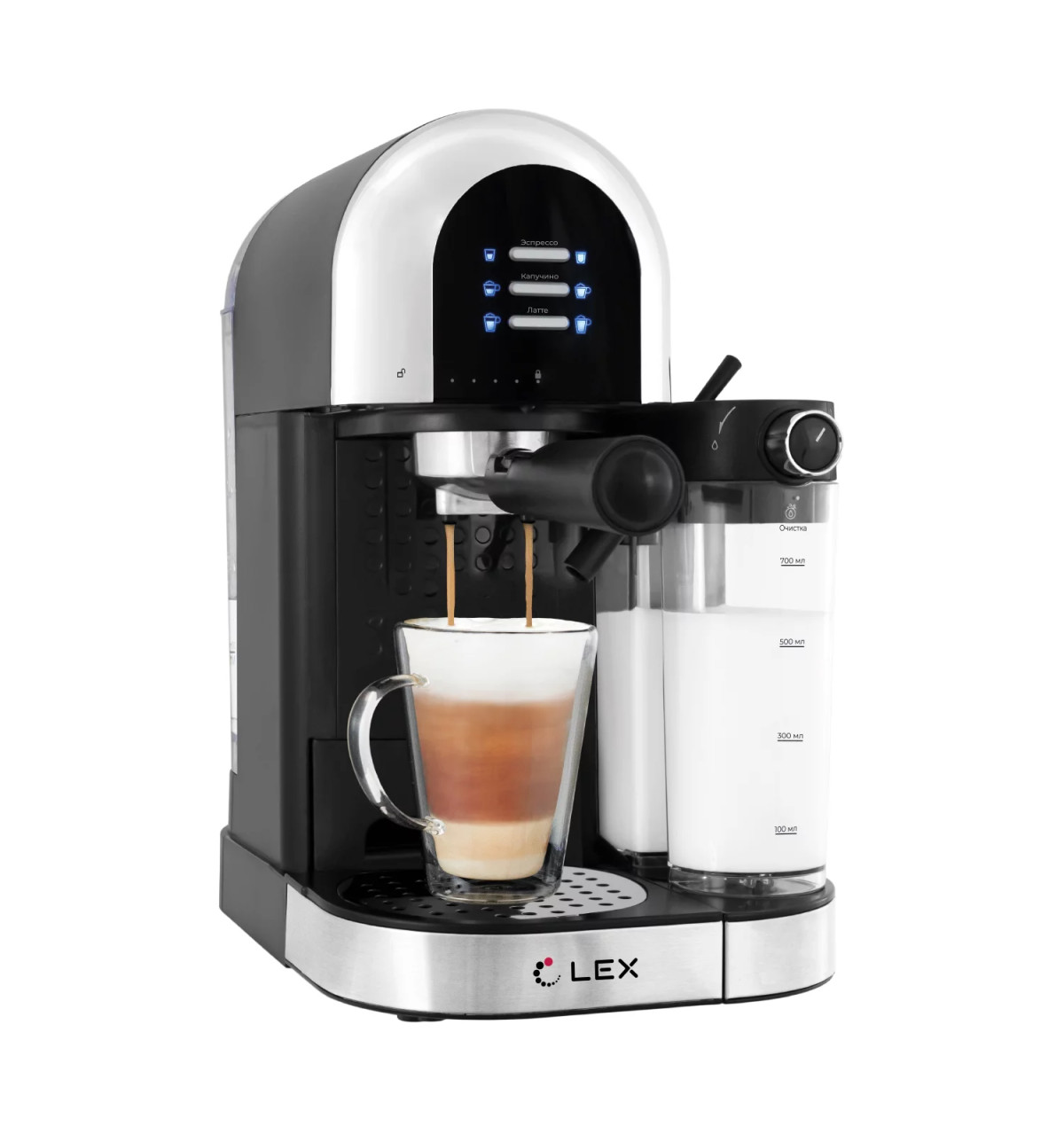 Кофеварка рожковая (черная) LXCM3503-1