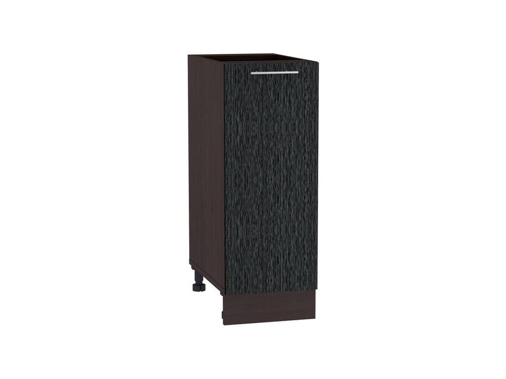 Шкаф нижний с 1-ой дверцей Валерия-М Н 300 Черный металлик дождь-Венге